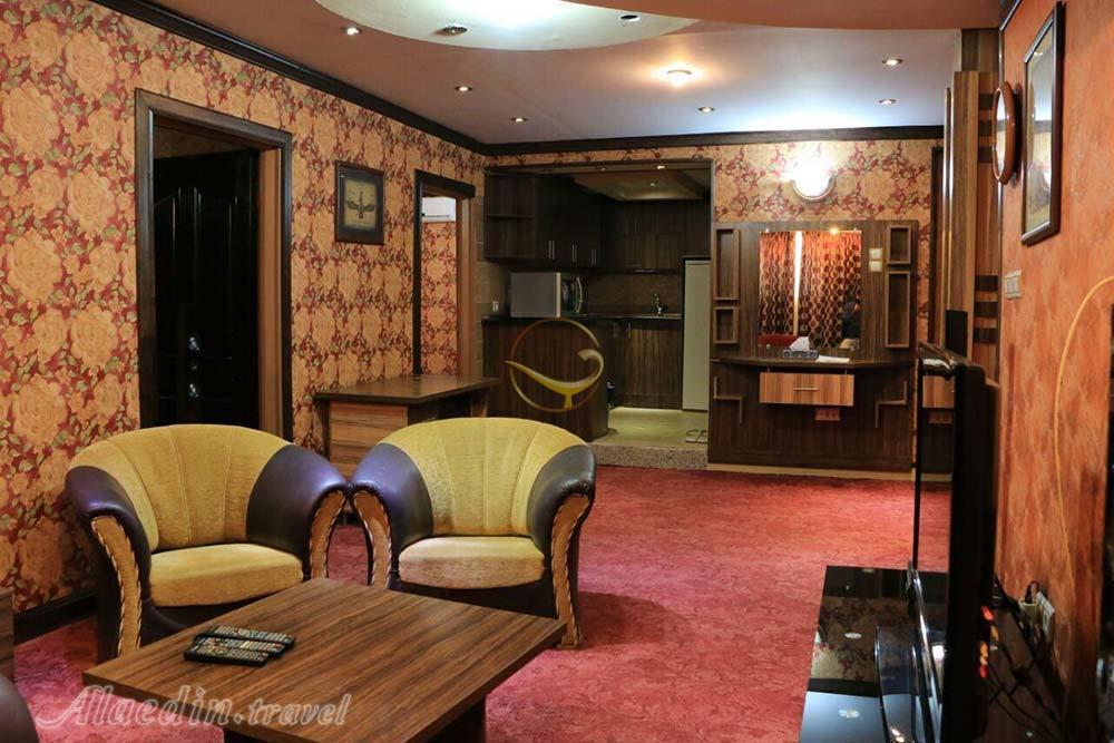 فضای نشیمن هتل هتل 3 ستاره پرشیا اهواز | علاءالدین تراول