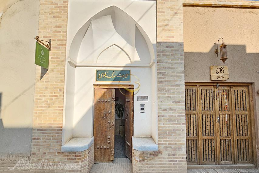 درب ورودی بوتیک هتل سنگ پلوی کاشان | علاالدین تراول