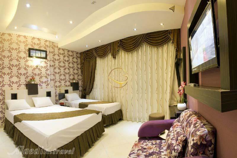 اتاق سه تخته هتل سه ستاره اسپینو مشهد | علاءالدین تراول