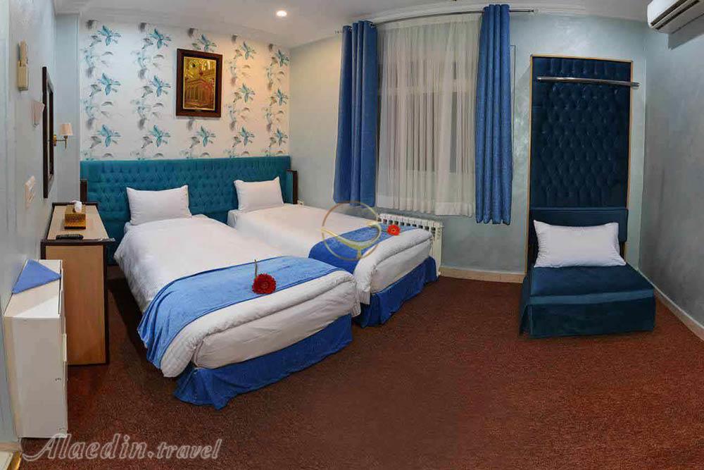 اتاق تویین هتل آپارتمان قصر آیدین مشهد  | علاءالدین تراول