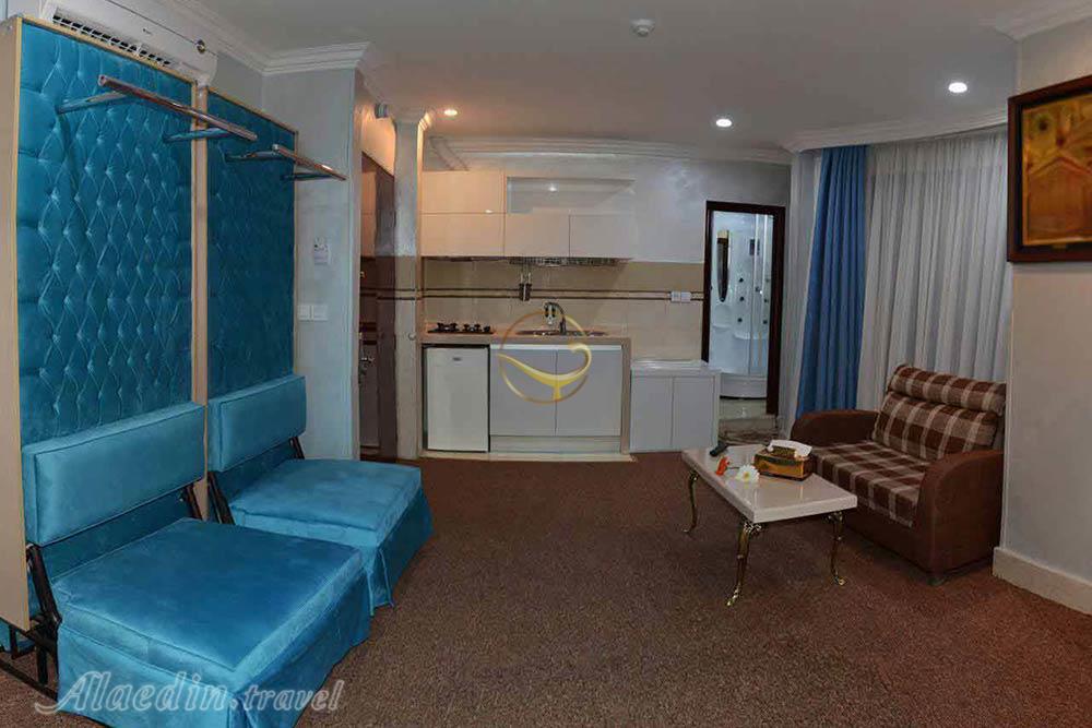 یک خوابه دو نفره هتل قصر آیدین مشهد | علاءالدین تراول