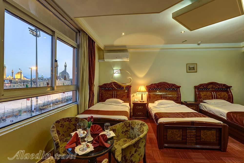 اتاق سه تخته هتل 4 ستاره خورشید قم | علاءالدین تراول