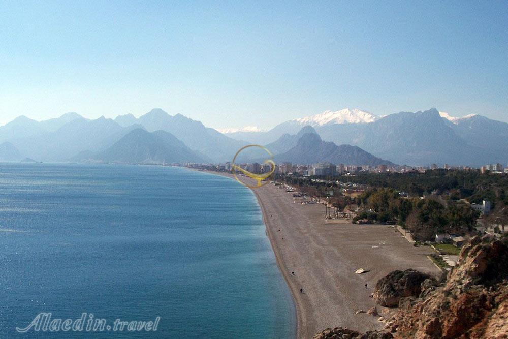 ساحل کنیالتی در آنتالیا - ترکیه | علاءالدین تراول