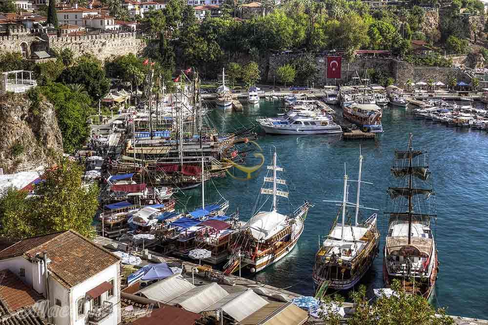بندر قدیمی آنتالیا در ترکیه | علاءالدین تراول