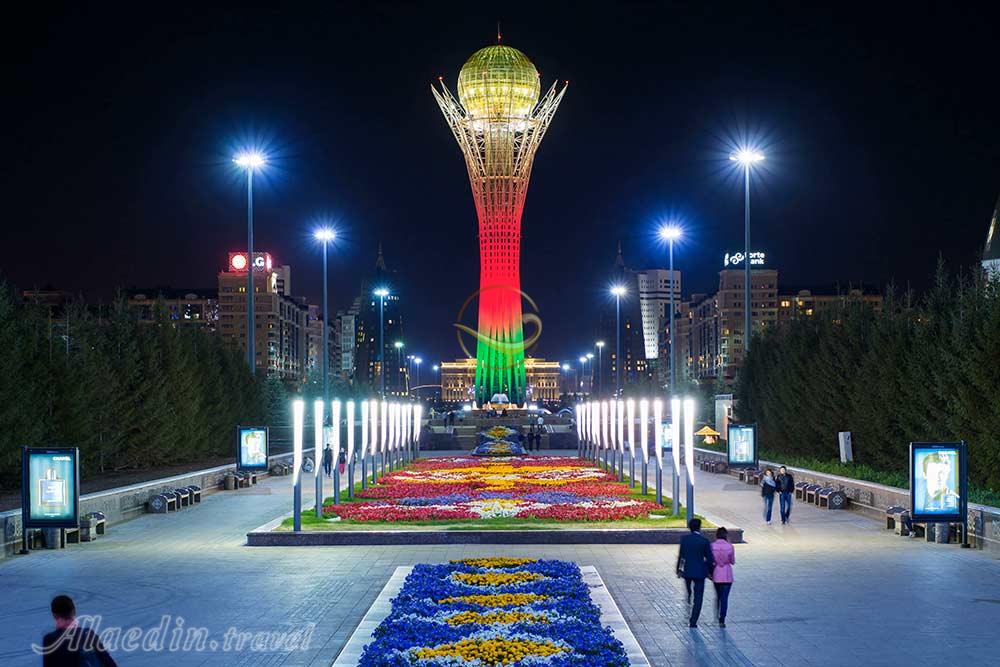 برج بایترک آستانه در قزاقستان | علاءالدین تراول