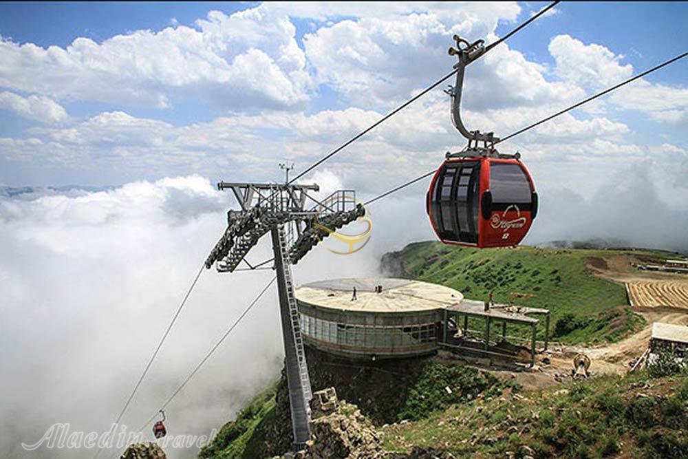 تله کابین گردنه حیران در آستارا | علاءالدین تراول