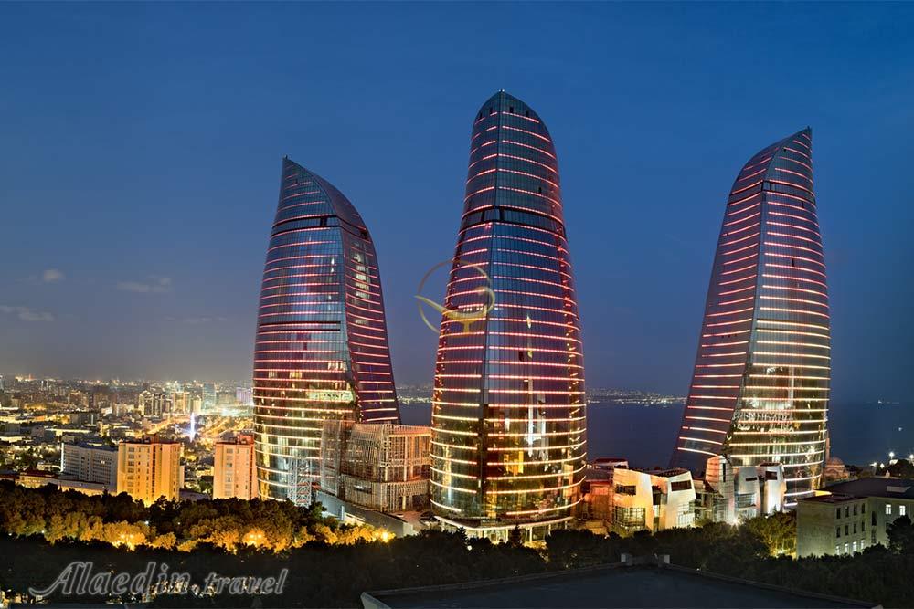 برج های شعله باکو - جمهوری آذربایجان | علاءالدین تراول