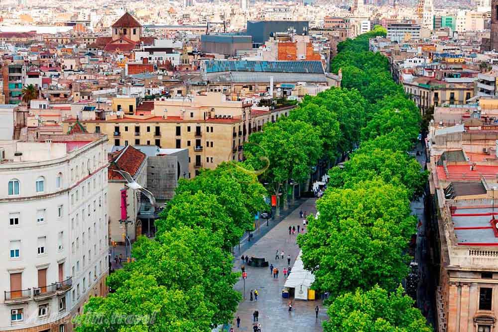 خیابان لارامبلا بارسلونا - اسپانیا | علاءالدین تراول