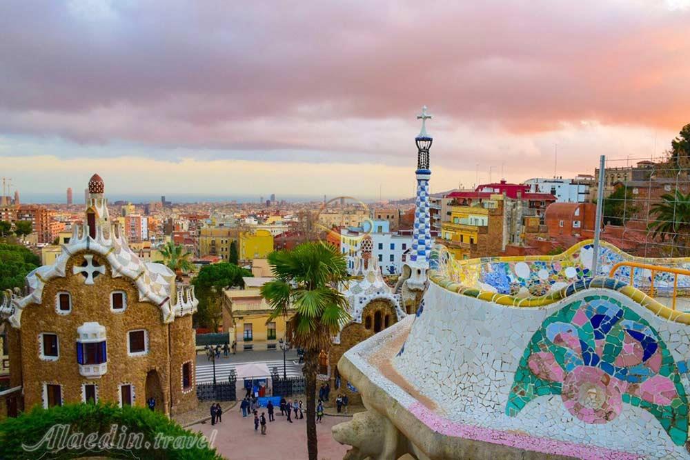 پارک گوئل بارسلون - اسپانیا | علاءالدین تراول