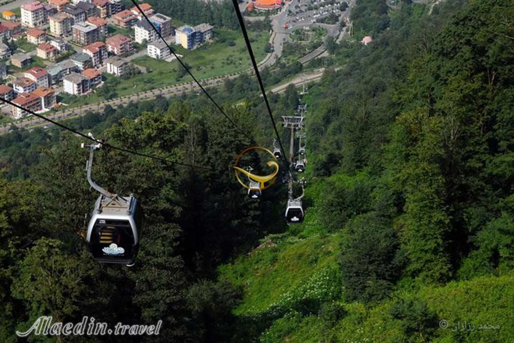 تله کابین نمک آبرود در چالوس | علاءالدین تراول