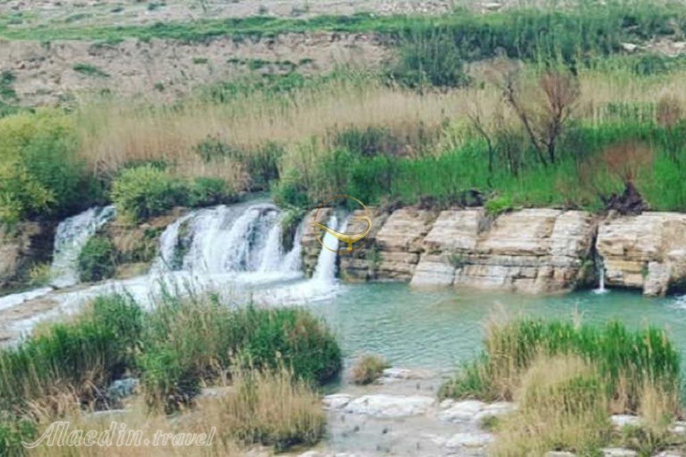 آبشار پلیه (هفت قلوی پلیه) در ایوان | علاءالدین تراول