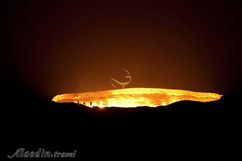 دروازه جهنم در قره قوم در ترکمنستان | علاءالدین تراول