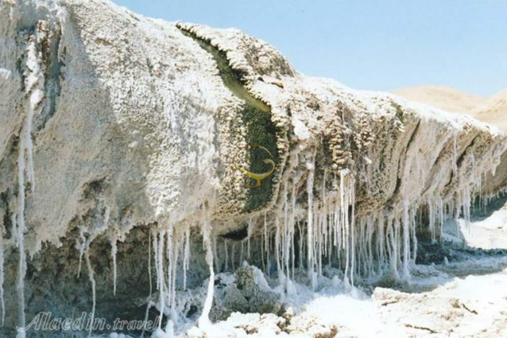 آبشار نمکی گرمسار | علاءالدین تراول