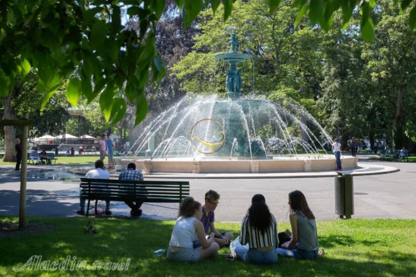 باغ انگلیسی ژنو | علاالدین تراول