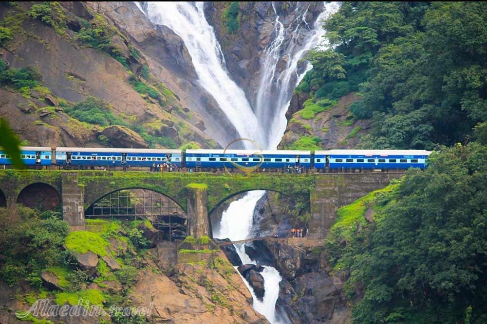 آبشار دودهساگار در گوا - هند | علاءالدین تراول