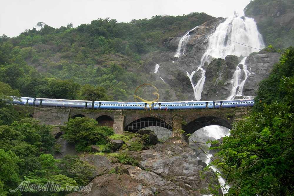 آبشار دودهساگار در گوا - هند | علاءالدین تراول