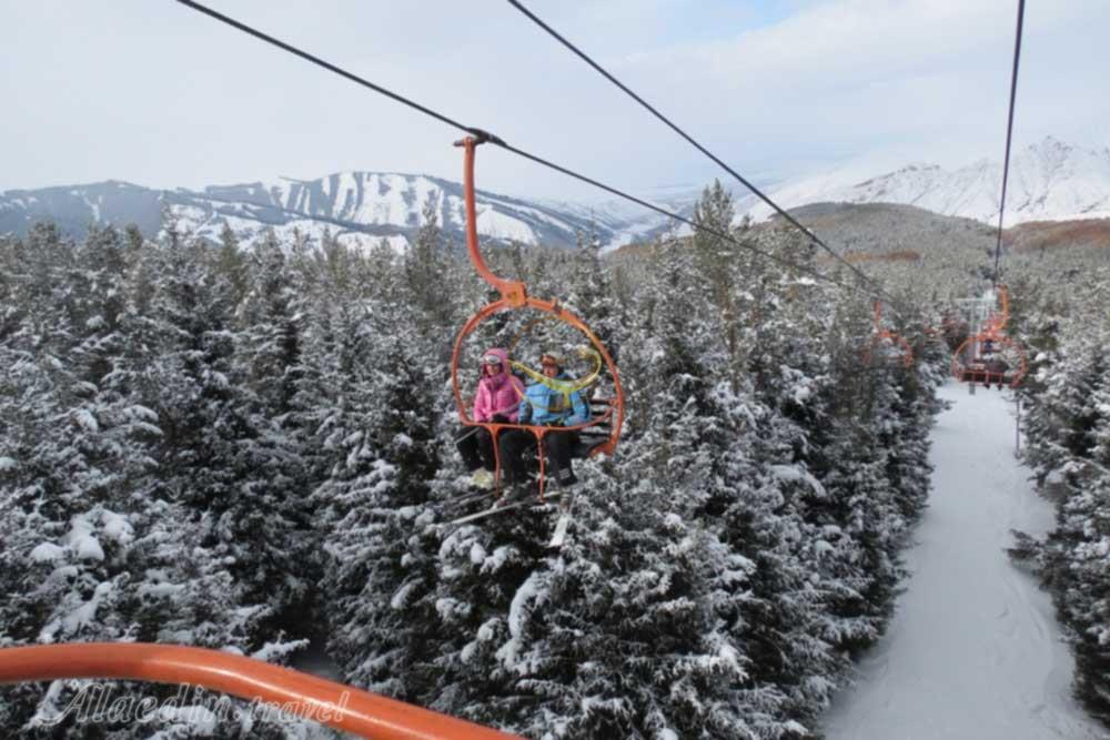 پیست اسکی کارکول قرقیزستان | علاءالدین تراول