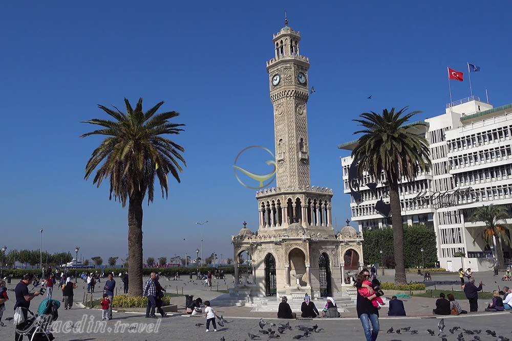 برج ساعت ازمیر در ترکیه | علاءالدین تراول