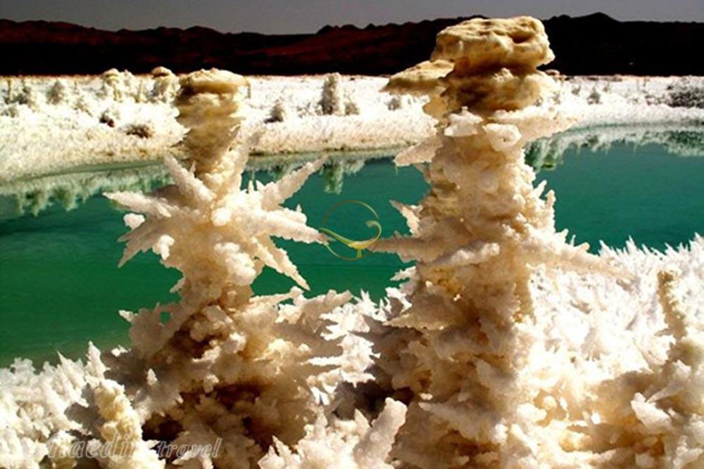 دریاچه نمک در کویر مصر خور و بیابانک | علاءالدین تراول