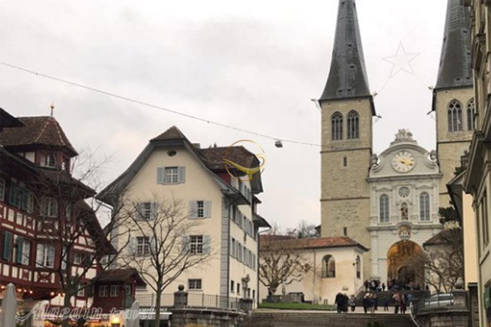 برج های کلیسای هافکریش لوسرن - سوئیس | علاءالدین تراول