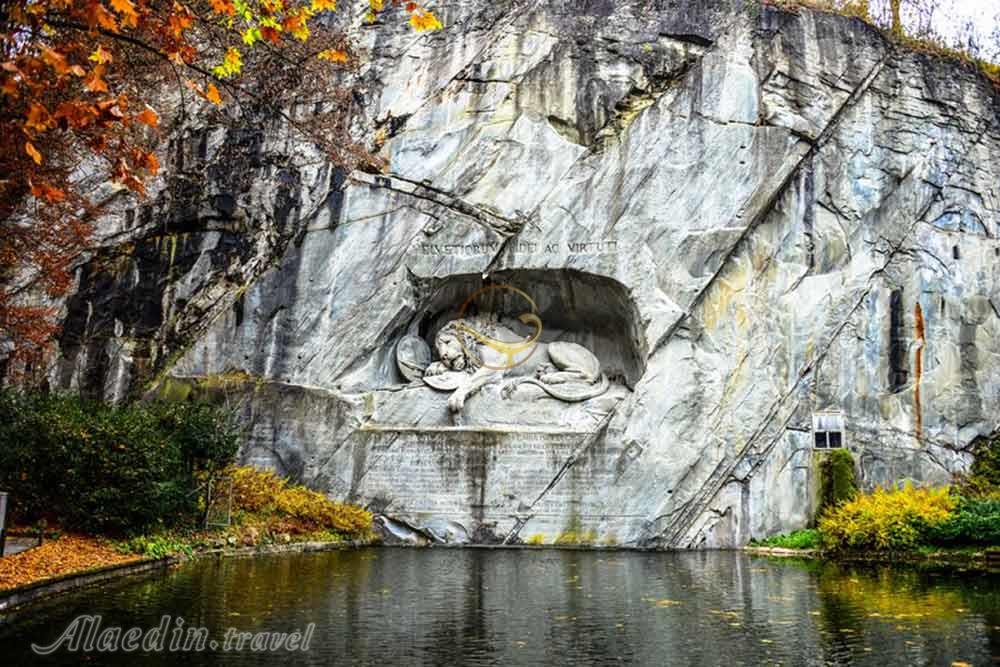 بنای یادبود شیر لوسرن - سوئیس | علاءالدین تراول