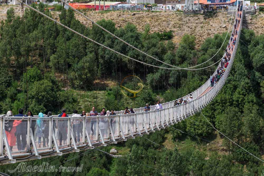 پل معلق مشکین شهر | علاءالدین تراول