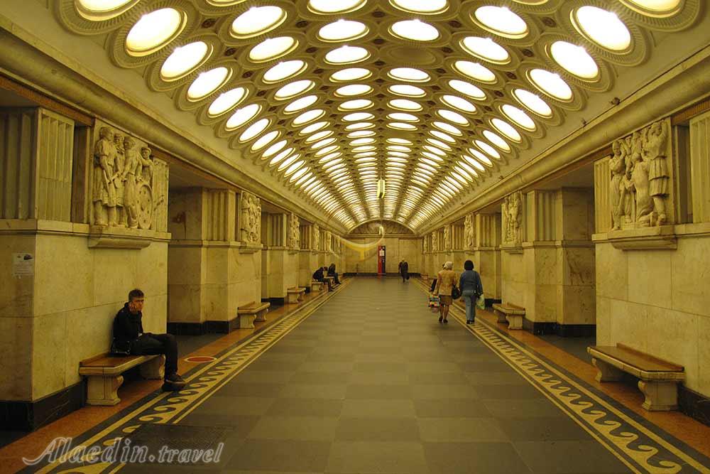 مترو مسکو روسیه | علاءالدین تراول