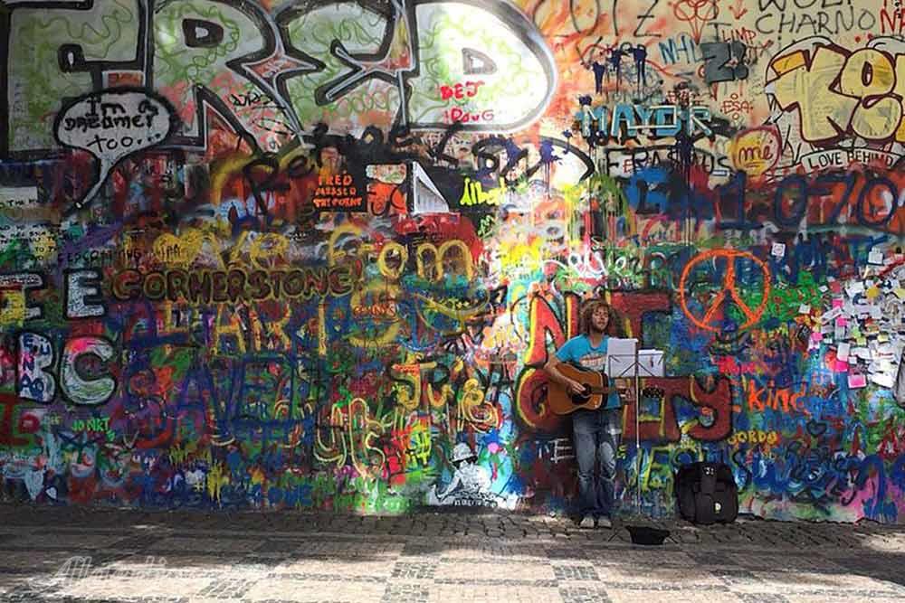 دیوار لنون پراگ - جمهوری چک | علاءالدین تراول