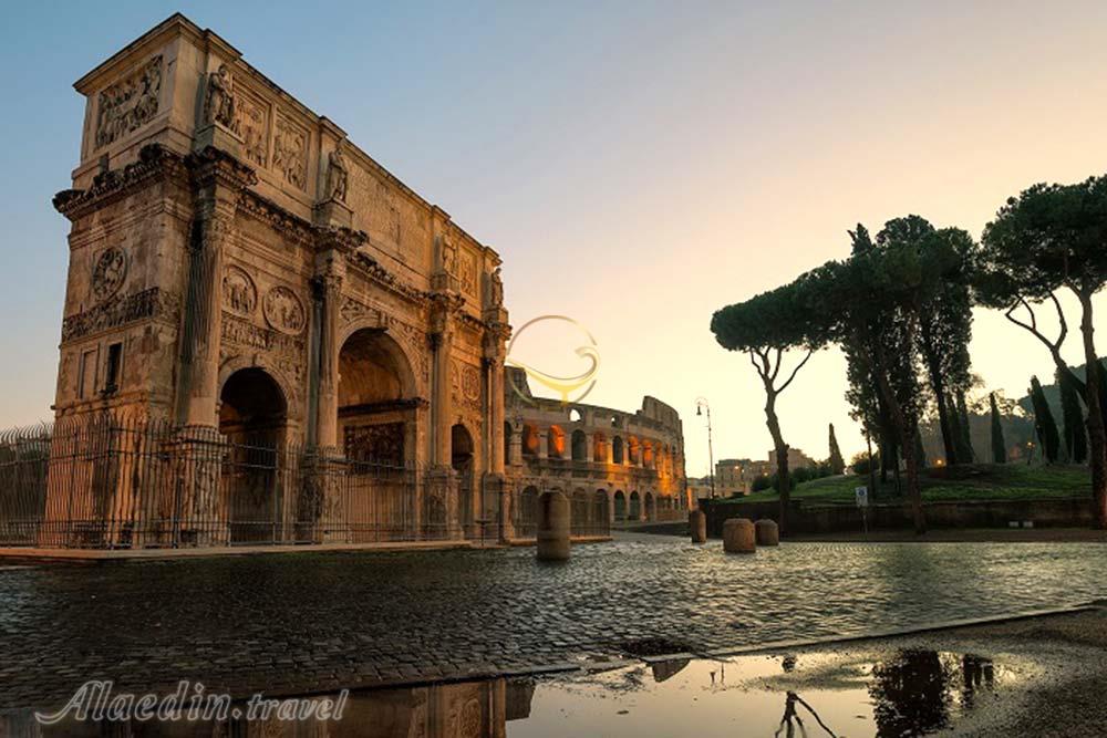 طاق کنستانتین رم - ایتالیا | علاءالدین تراول