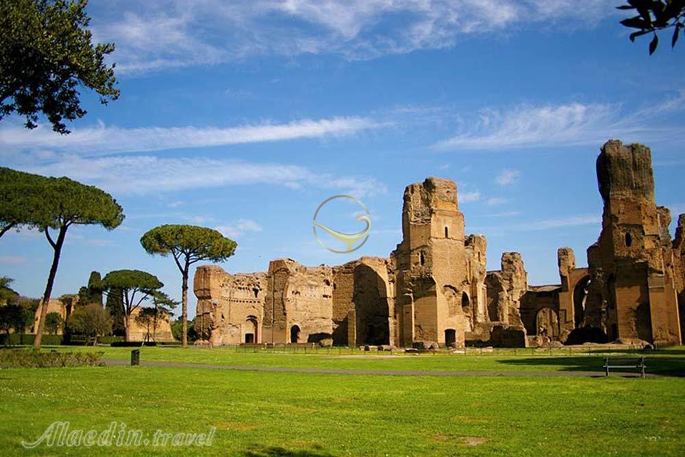 حمام های کاراکالا رم - ایتالیا | علاءالدین تراول