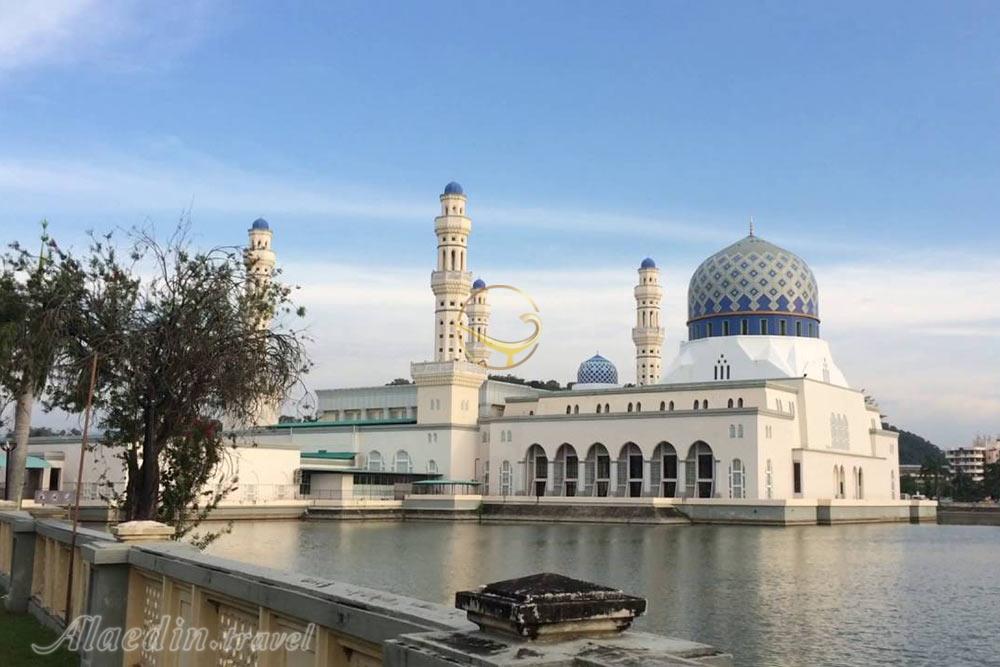 مسجد شهر کوتا کینابالو در صباح - مالزی | علاءالدین تراول