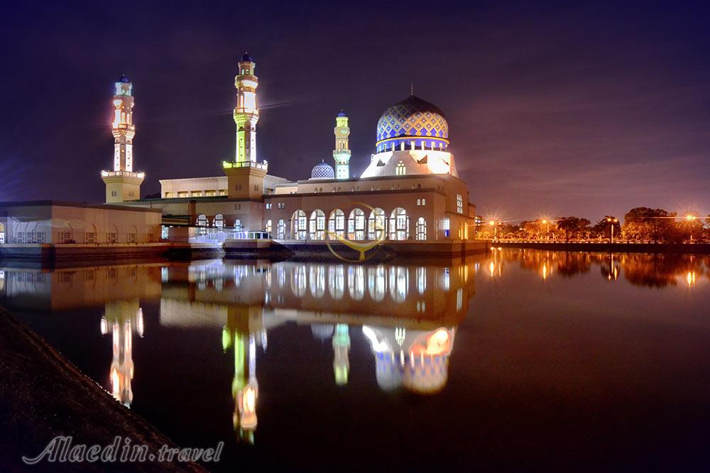 مسجد شهر کوتا کینابالو در صباح - مالزی | علاءالدین تراول