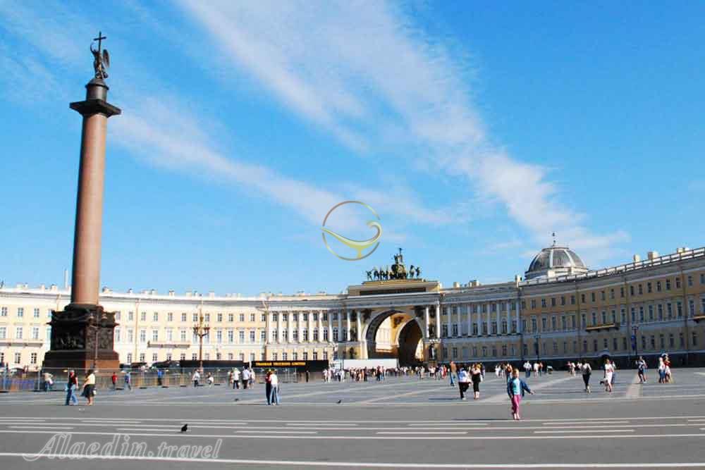 ستون الکساندر سنت پترزبورگ روسیه | علاءالدین تراول