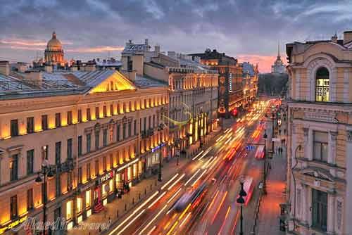 خیابان نوسکی سنت پترزبورگ روسیه