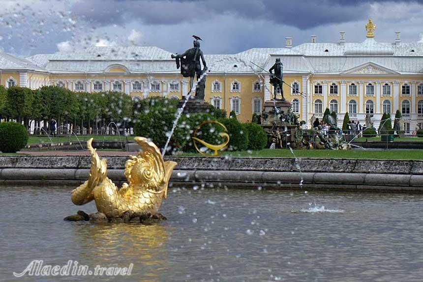 کاخ پترگف (پترهوف) سنت پترزبورگ روسیه | علاءالدین تراول
