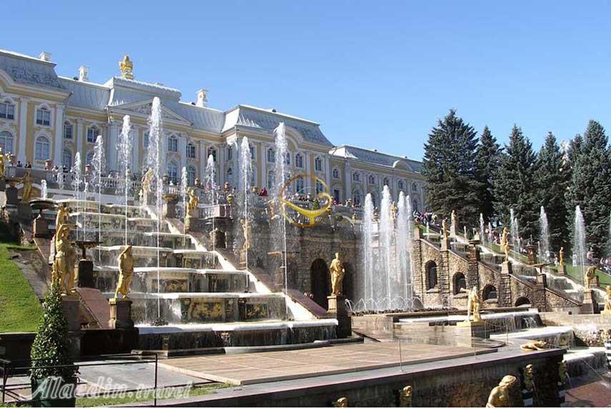 کاخ پترگف (پترهوف) سنت پترزبورگ روسیه | علاءالدین تراول