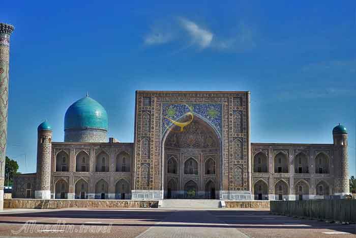 مدرسه طلاکاری سمرقند ازبکستان