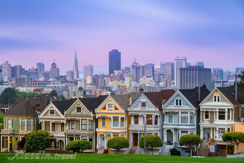 میدان آلامو سانفرانسیسکو - آمریکا | علاءالدین تراول