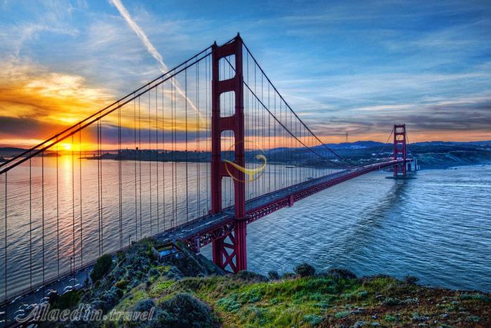 پل معلق گلدن گیت سان فرانسیسکو - آمریکا | علاءالدین تراول