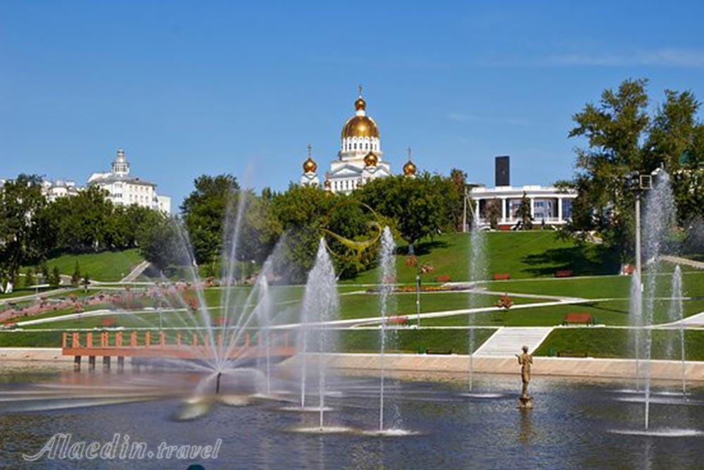 پارک پوشکین در سارانسک - روسیه | علاءالدین تراول