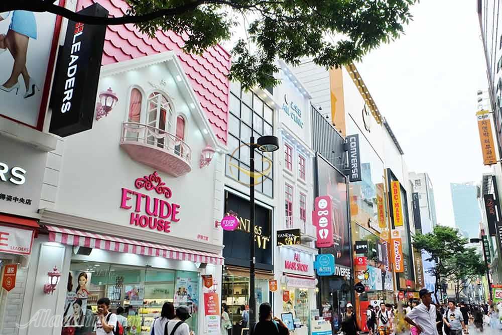 خیابان میونگ دونگ سئول - کره جنوبی | علاءالدین تراول