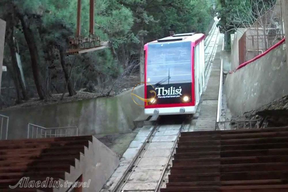 خط راه آهن شهری فونیکولار در تفلیس - گرجستان | علاءالدین تراول