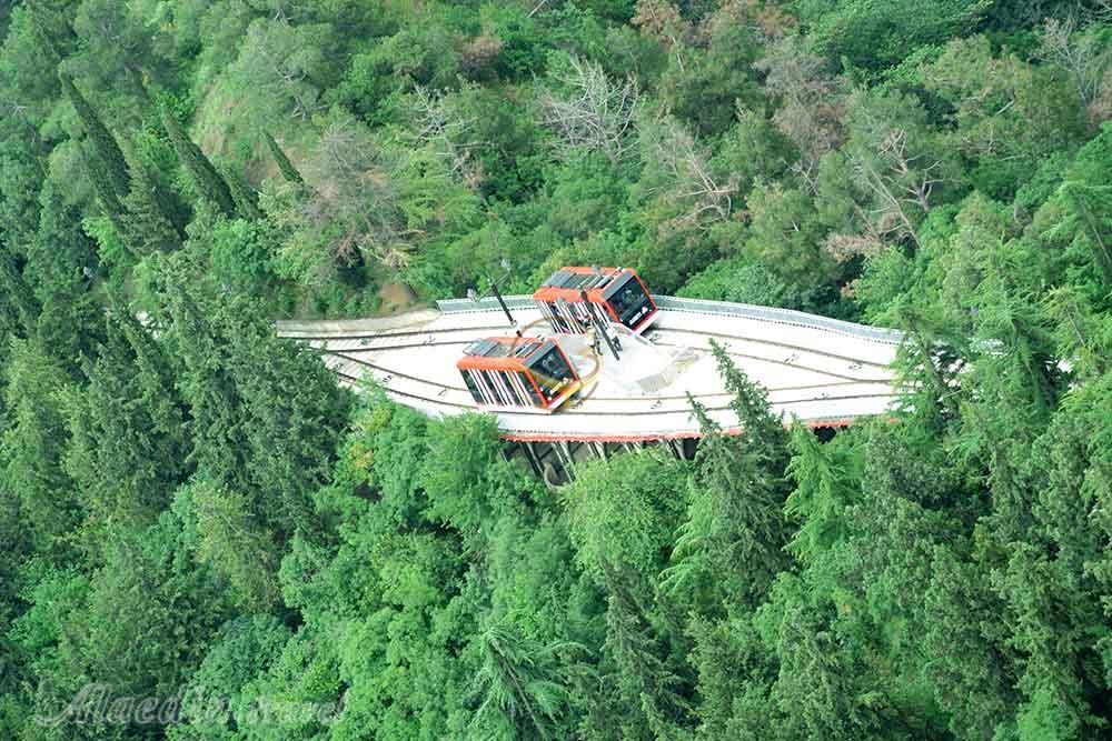 خط راه آهن شهری فونیکولار در تفلیس - گرجستان | علاءالدین تراول