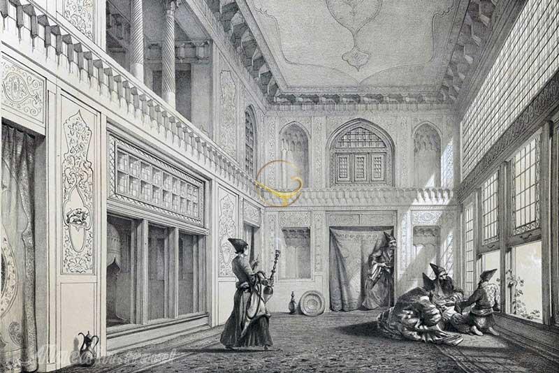 ایوان تخت مرمر (ایوان دارالاماره) کاخ گلستان در تهران | علاءالدین تراول