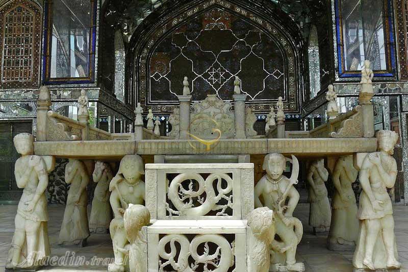 ایوان تخت مرمر (ایوان دارالاماره) کاخ گلستان در تهران | علاءالدین تراول