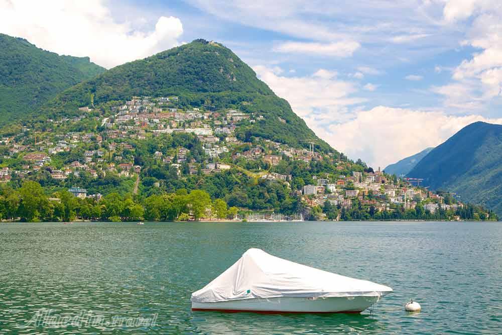 دریاچه لوگانو در تیچینو در سوئیس | علاءالدین تراول