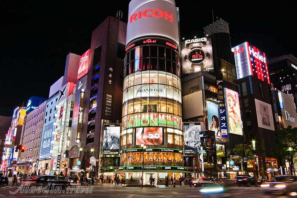 خیابان گینزا در توکیو - ژاپن | علاءالدین تراول