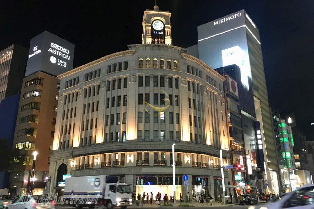 خیابان گینزا در توکیو - ژاپن | علاءالدین تراول