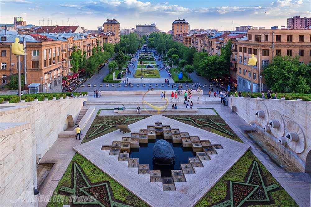 مجموعه گردشگری کاسکاد ایروان (هزار پله) در ارمنستان | علاءالدین تراول