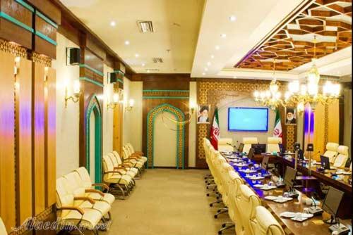 سالن جلسات مروارید هتل مدینه الرضا مشهد